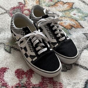 Vans Black and White Checkered Sneakers